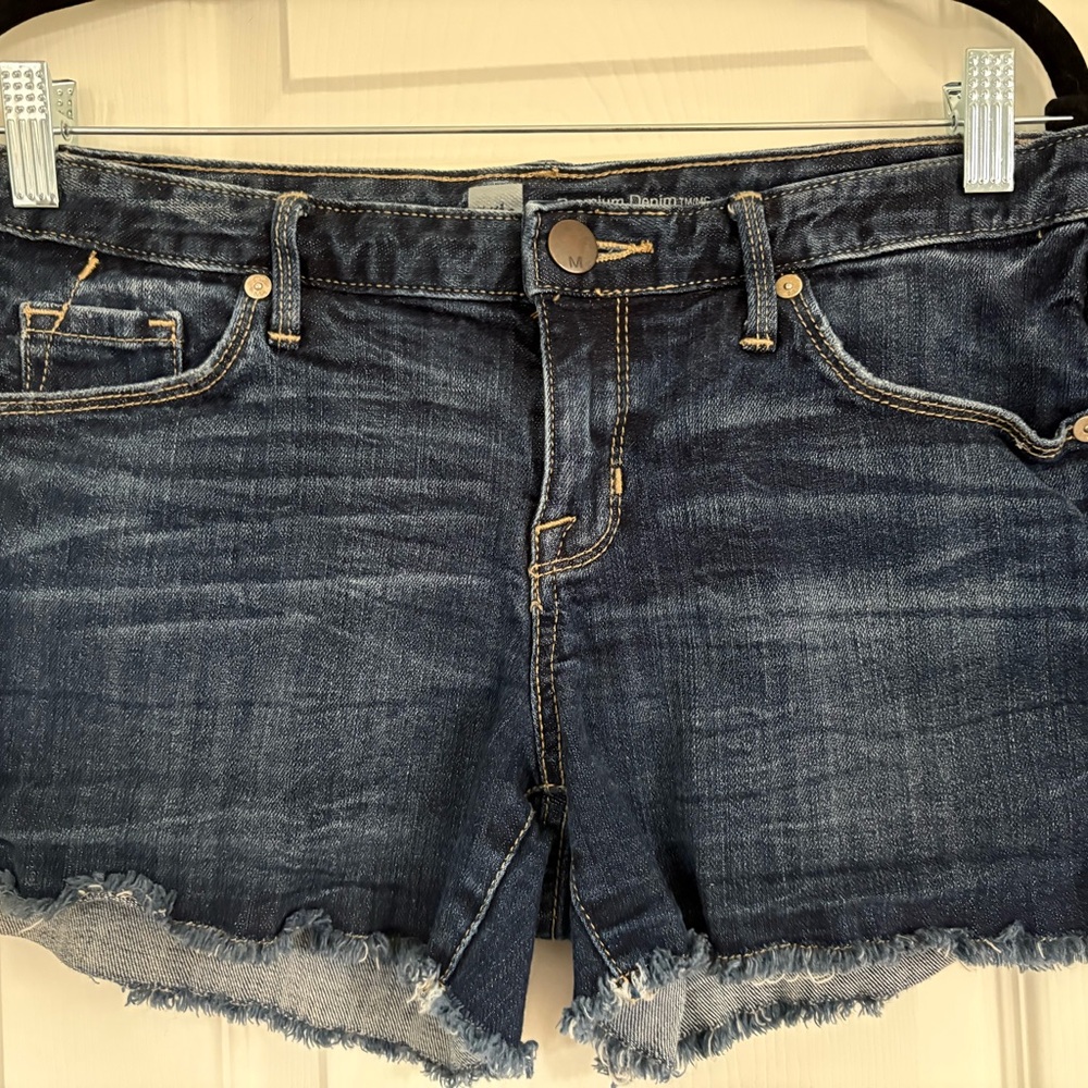 Mossimo Supply Co. Dark Blue Jean Shorts